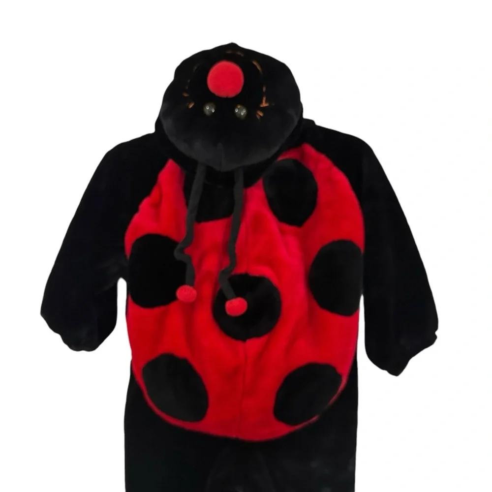 Kids Ladybug Halloween Costume‎ – Fuzzy Plush Lady Bug Outfit – 44